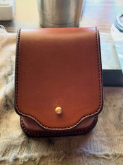 CELL PHONE CASE HOLSTER. STEERHIDE. BRITISH TANNED.