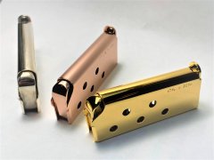 ROSE GOLD PLATED CARBON STEEL MAGAZINE - ROUNDED FOLLOWER