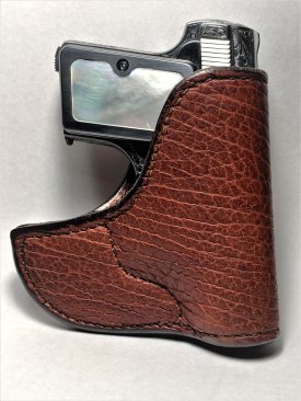 POCKET HOLSTER FRONT RIGHT WATER BUFFALO BROWN